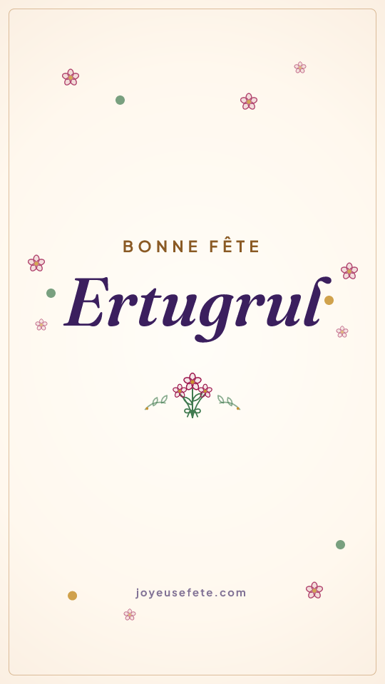Image « Bonne fête Ertugrul » au format story