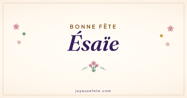 Image « Bonne fête Esaïe » au format large