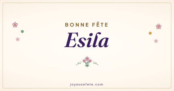 Image « Bonne fête Esila » au format large
