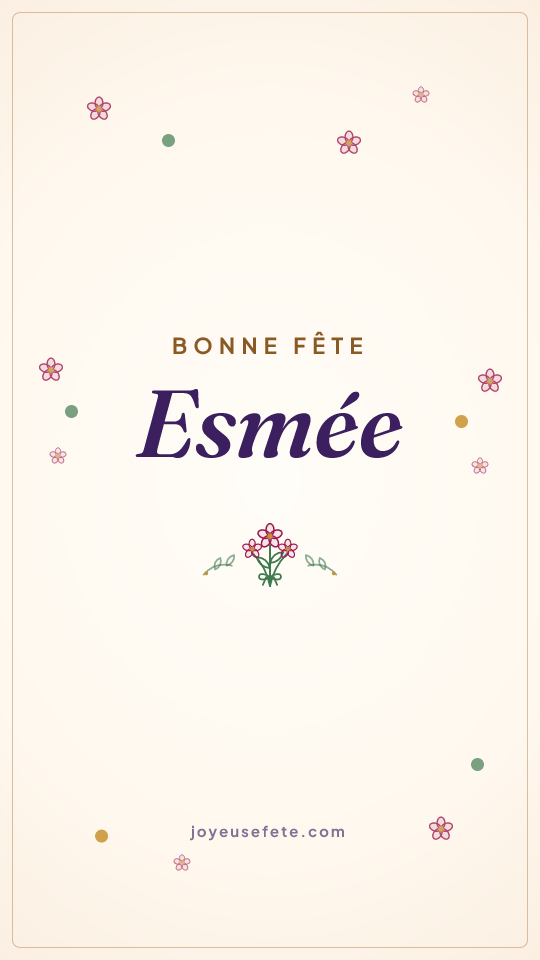 Image « Bonne fête Esmée » au format story