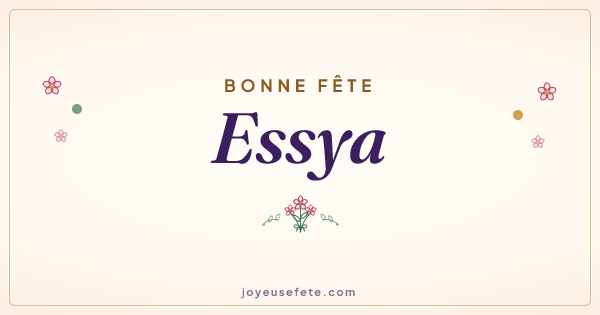 Image « Bonne fête Essya » au format large