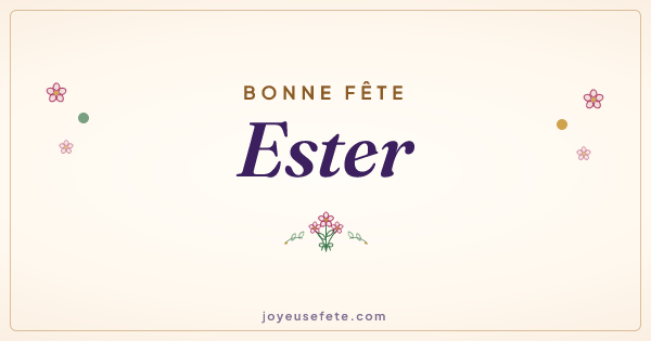 Image « Bonne fête Ester » au format large