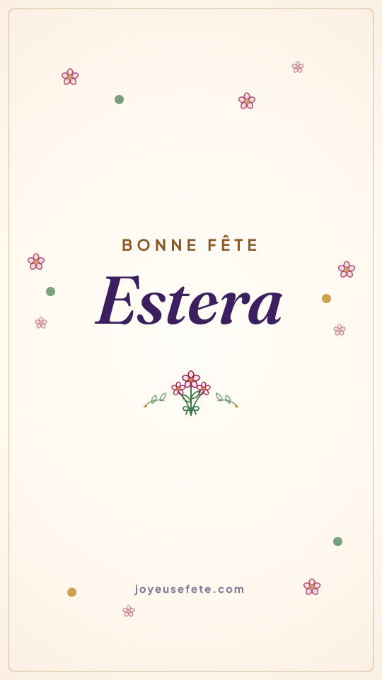 Image « Bonne fête Estera » au format story