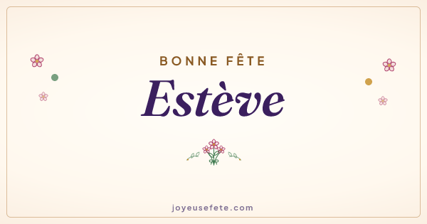 Image « Bonne fête Estève » au format large
