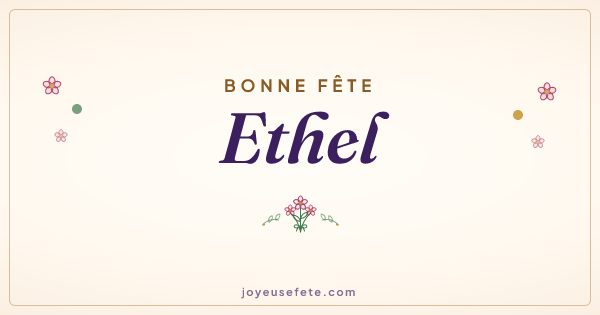 Image « Bonne fête Ethel » au format large
