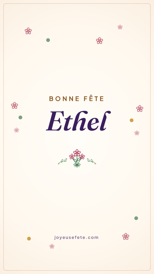 Image « Bonne fête Ethel » au format story