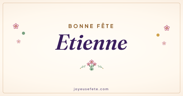 Image « Bonne fête Etienne » au format large