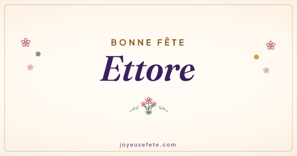 Image « Bonne fête Ettore » au format large