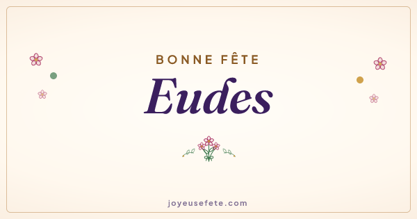 Image « Bonne fête Eudes » au format large