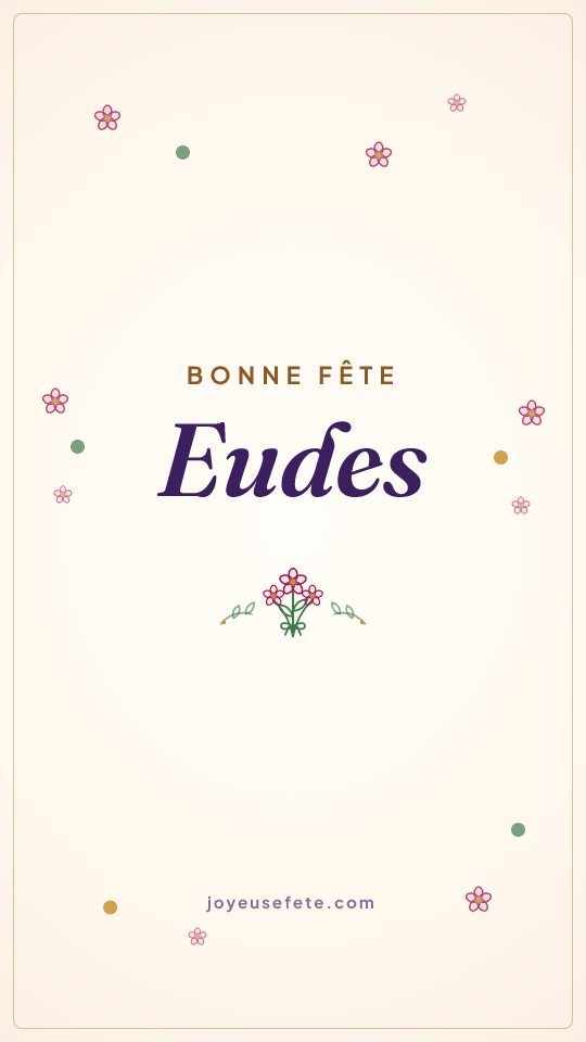 Image « Bonne fête Eudes » au format story