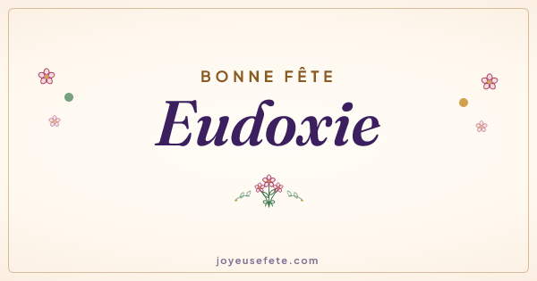 Image « Bonne fête Eudoxie » au format large