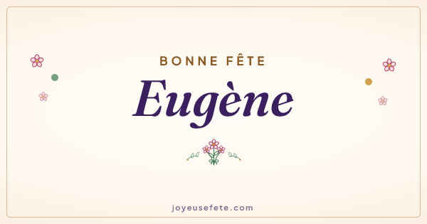 Image « Bonne fête Eugène » au format large