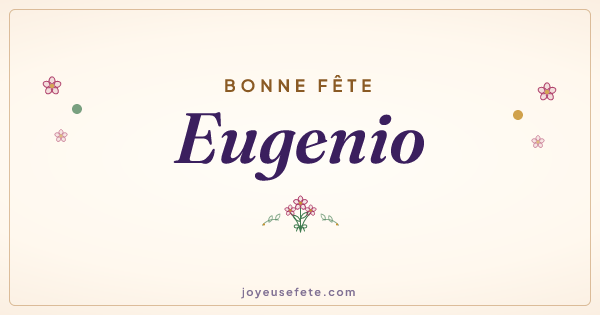 Image « Bonne fête Eugenio » au format large