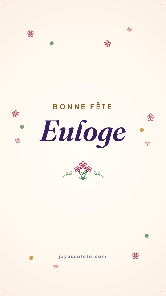 Image « Bonne fête Euloge » au format story