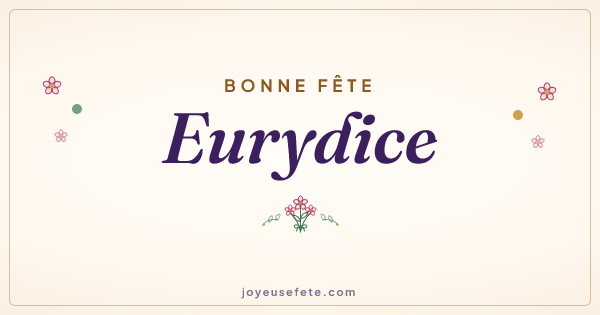 Image « Bonne fête Eurydice » au format large