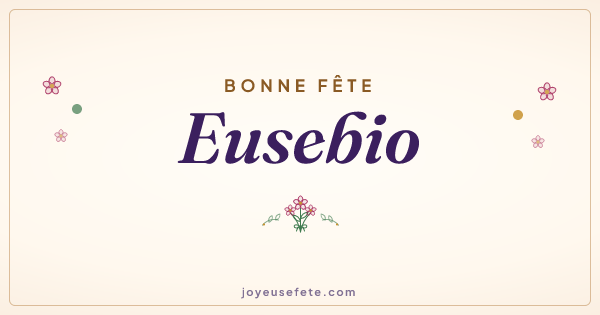 Image « Bonne fête Eusebio » au format large