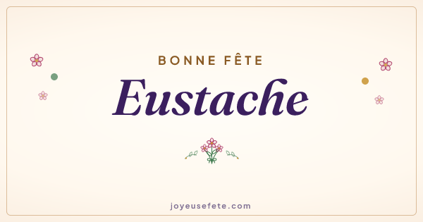 Image « Bonne fête Eustache » au format large