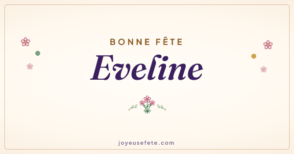 Image « Bonne fête Eveline » au format large