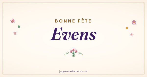 Image « Bonne fête Evens » au format large