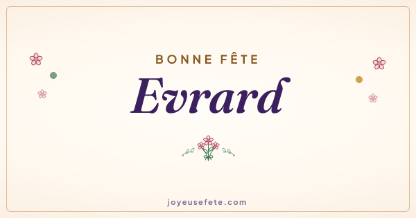 Image « Bonne fête Evrard » au format large