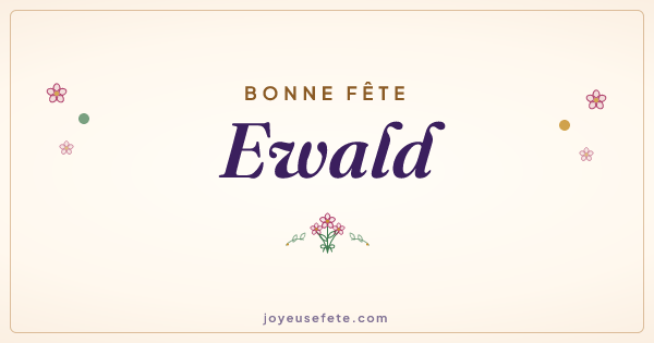 Image « Bonne fête Ewald » au format large