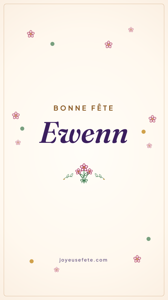 Image « Bonne fête Ewenn » au format story