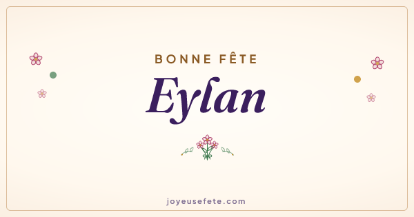 Image « Bonne fête Eylan » au format large