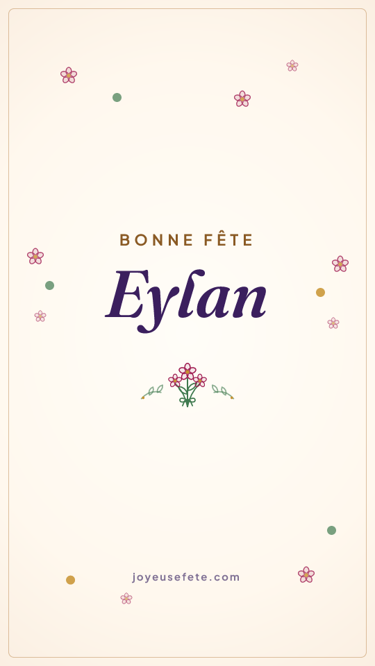Image « Bonne fête Eylan » au format story