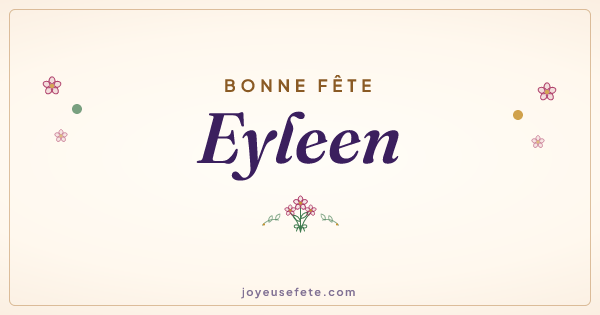Image « Bonne fête Eyleen » au format large