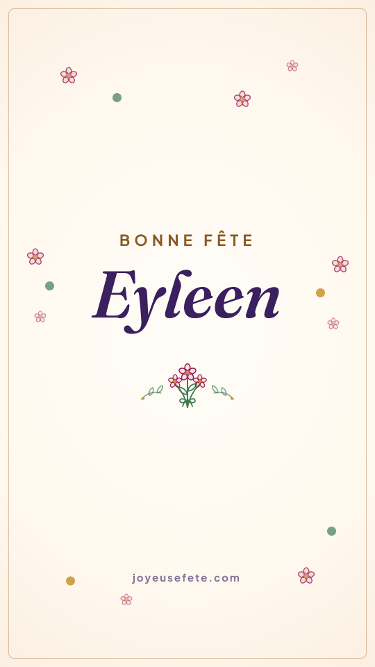 Image « Bonne fête Eyleen » au format story