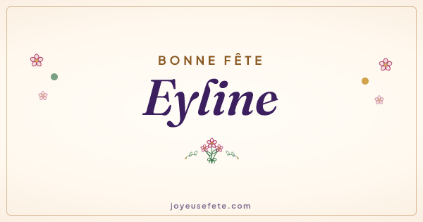 Image « Bonne fête Eyline » au format large