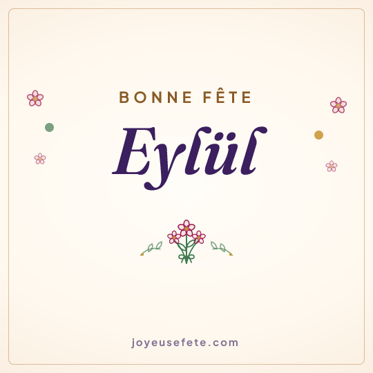 Image carrée « Bonne fête Eylül » pour WhatsApp