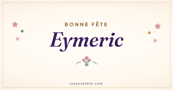 Image « Bonne fête Eymeric » au format large
