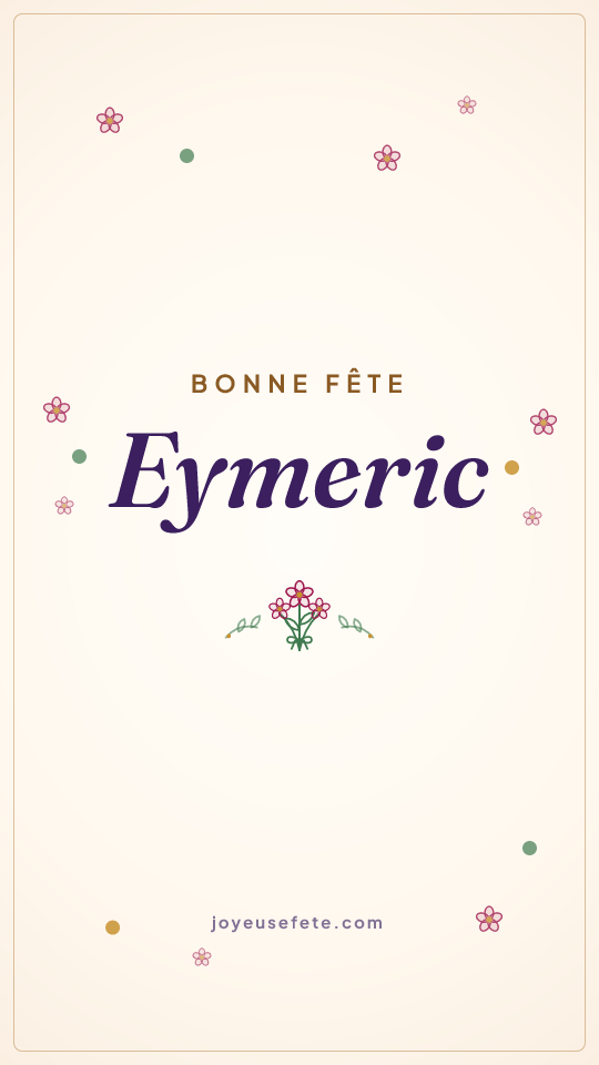 Image « Bonne fête Eymeric » au format story