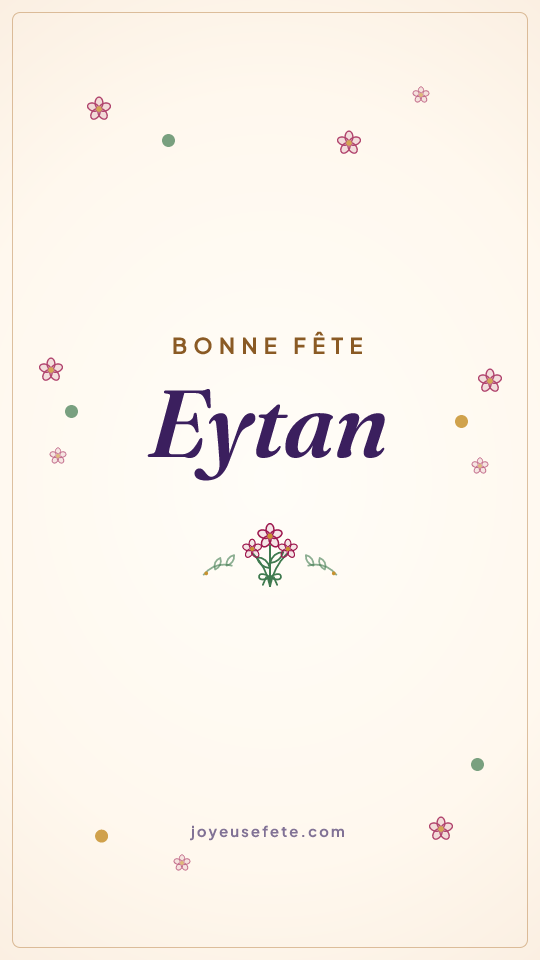 Image « Bonne fête Eytan » au format story