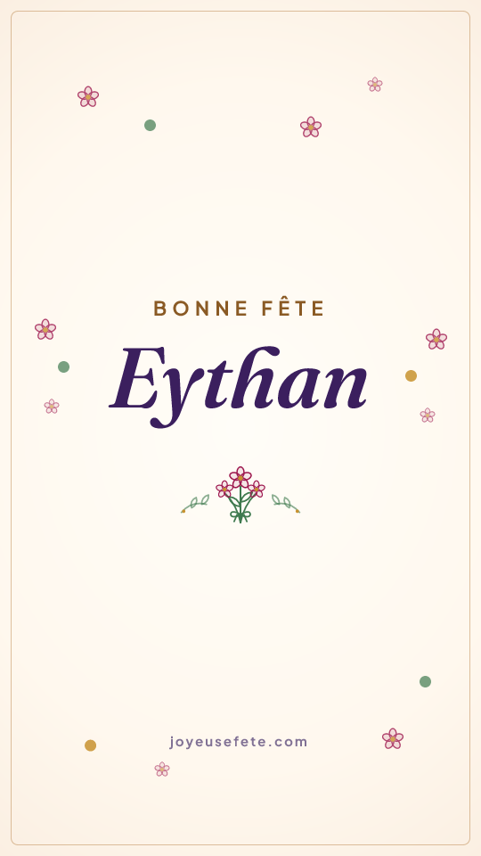 Image « Bonne fête Eythan » au format story