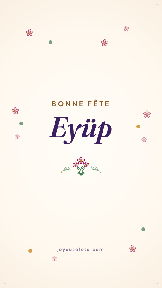 Image « Bonne fête Eyüp » au format story