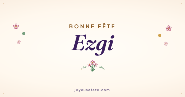 Image « Bonne fête Ezgi » au format large
