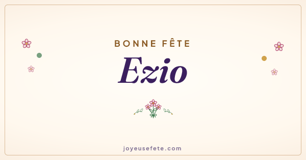 Image « Bonne fête Ezio » au format large