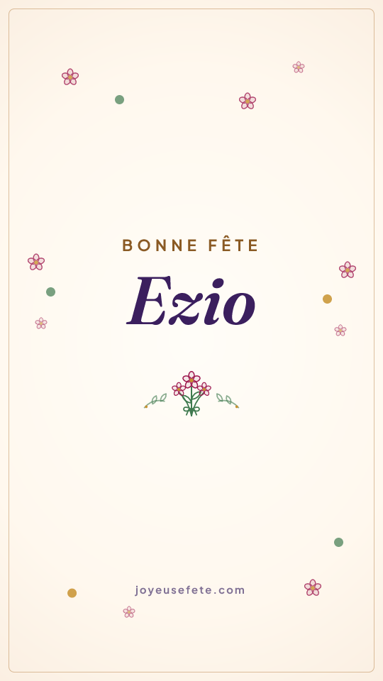 Image « Bonne fête Ezio » au format story
