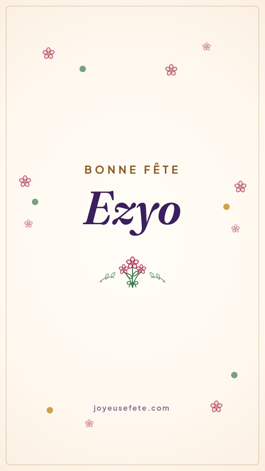 Image « Bonne fête Ezyo » au format story