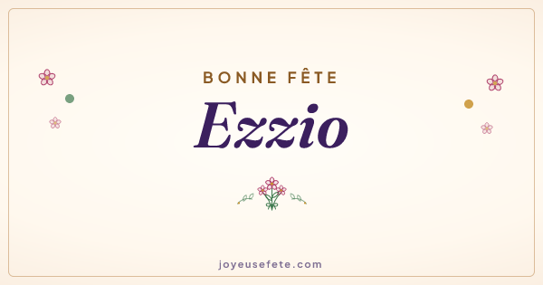 Image « Bonne fête Ezzio » au format large