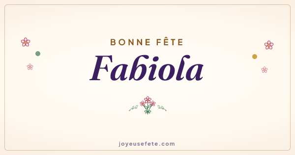 Image « Bonne fête Fabiola » au format large