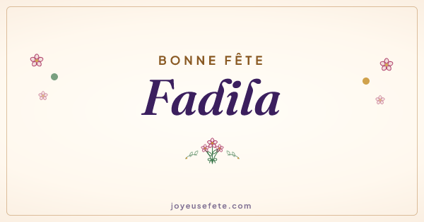 Image « Bonne fête Fadila » au format large