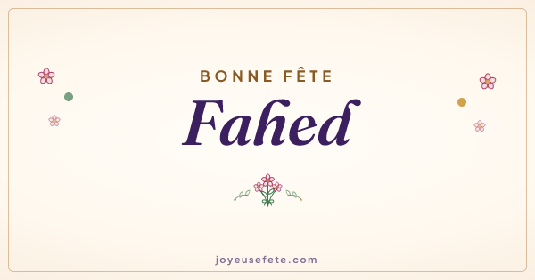 Image « Bonne fête Fahed » au format large