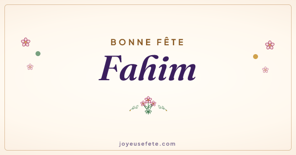 Image « Bonne fête Fahim » au format large