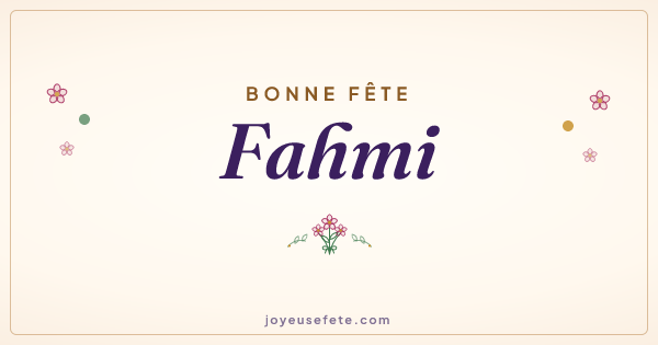 Image « Bonne fête Fahmi » au format large