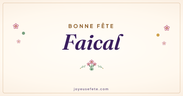 Image « Bonne fête Faical » au format large