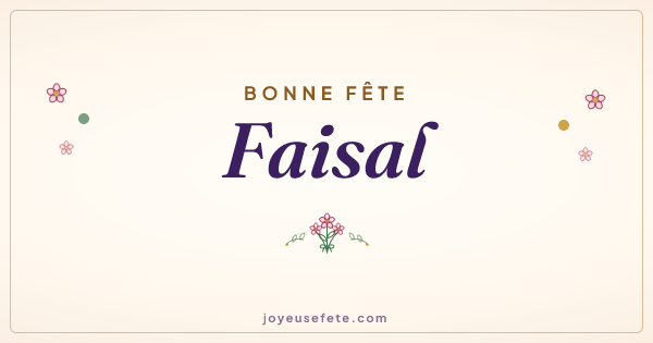 Image « Bonne fête Faisal » au format large