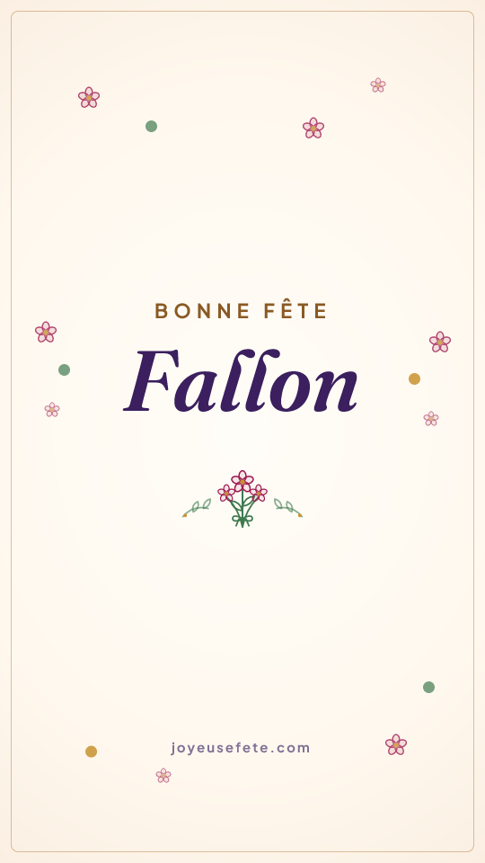 Image « Bonne fête Fallon » au format story